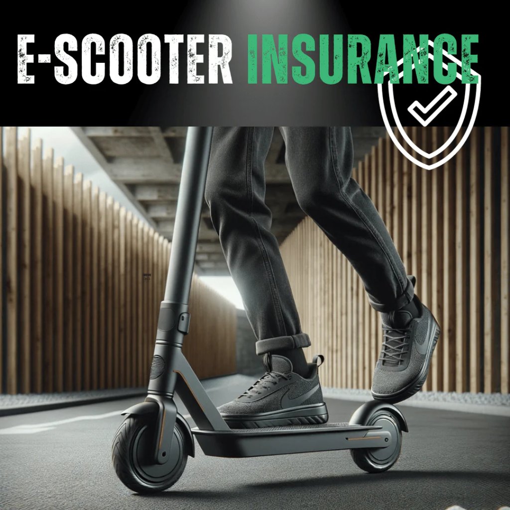 Electric Scooter on the Road with Insurance